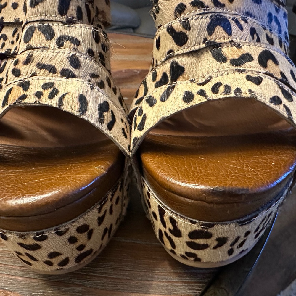 JEFFREY CAMPBELL Women's She-Man platform wedge Size 8 Cheetah Print Gently used - Picture 5 of 11